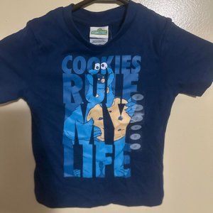 Toddler blue sesame street cookie monster t-shirt size 2T ⭐2 for 10⭐